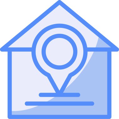 konum haritası konumu simgesi - taslak biçimi