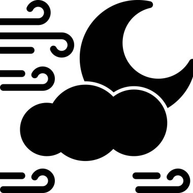 anahat biçiminde bulutlu kar simgesi