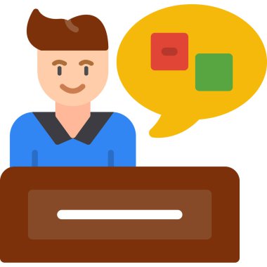 Müşteri servisi. Basit resimleme