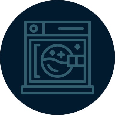 Fırın simge vektör çizim