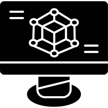 ağ web simgesi, basit vektör illüstrasyonu