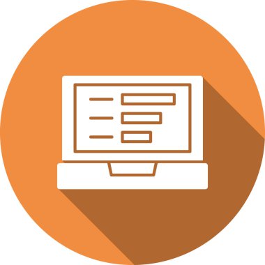 Web düz vektör simgesi