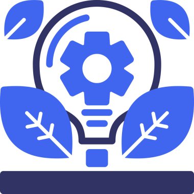 Bitki. Web simgesi basit illüstrasyon