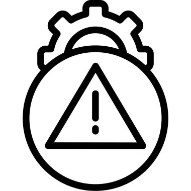 Uyarı uyarısı simgesi ana hat biçiminde