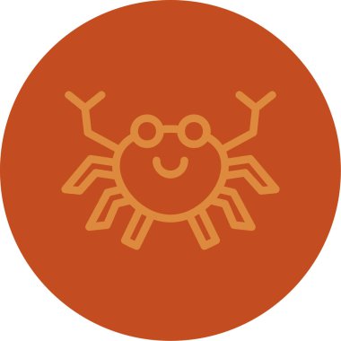 Yengeç vektörü simgesi simgesi