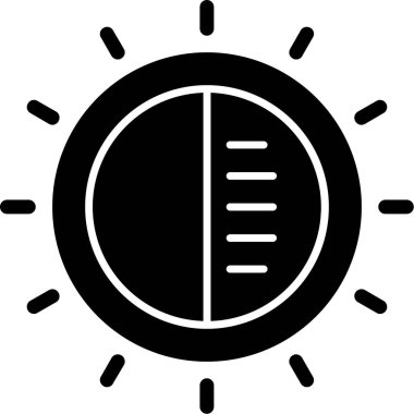 Güneş Simgesi Vektör illüstrasyonu