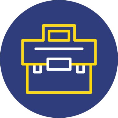 Evrak çantası simgesinin vektör illüstrasyonu