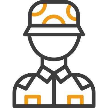 işçi miğferi işçi simgesi ana hatlarıyla