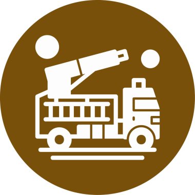 Bir kamyon simgesinin vektör çizimi