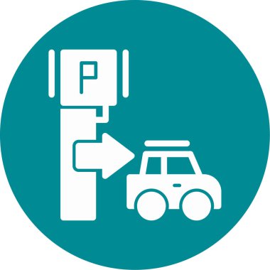 araba park işareti vektör simgesi kolayca düzenleyebilirsiniz