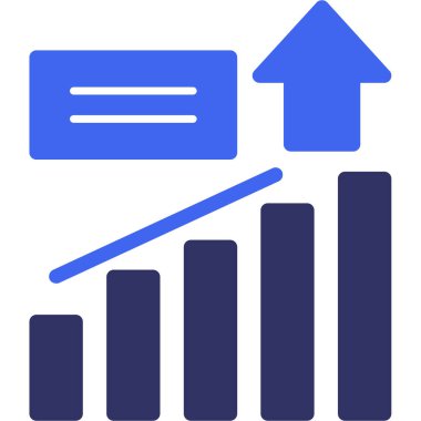 çubuk grafik simgesi dış hat biçiminde