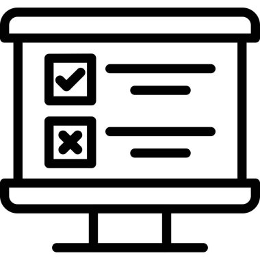 Taslak biçiminde kontrol listesi işaretleme simgesi