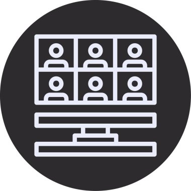 Konferans simgesi, vektör çizimi