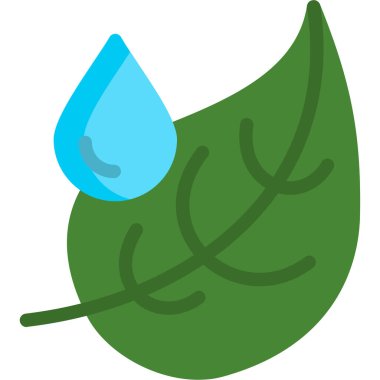 Su damlaları ikon. vektör illüstrasyonu