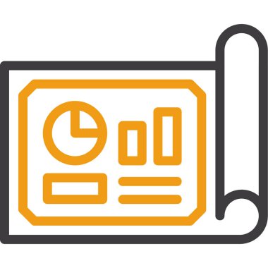 iş grafiği vektör simgesi