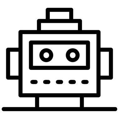 robot. Web simgesi basit tasarım