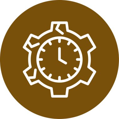 saat web simgesi basit tasarım