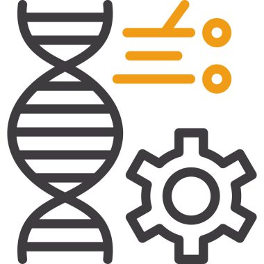DNA mühendisliği vektör simgesi