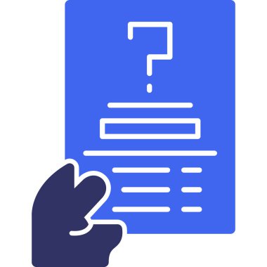 belge simgesi vektör illüstrasyonu