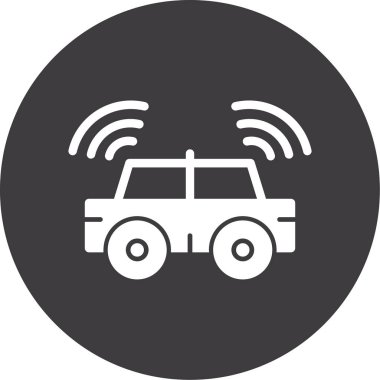 Modern b 'nin vektör illüstrasyonu araba simgesinden yoksun