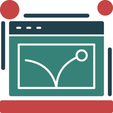 Tarayıcı tarayıcı internet simgesi düz biçimli