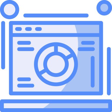 elektronik bilgisayar elektronik simgesi ana hat biçiminde