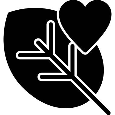 Kalp. Web simgesi basit illüstrasyon