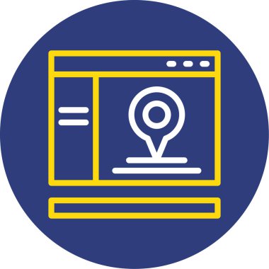 Web vektör illüstrasyon simgesi