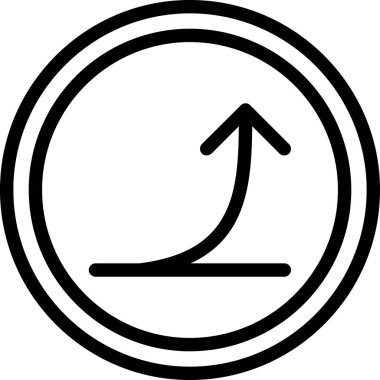 ok yönü ok simgesi ana hat biçiminde