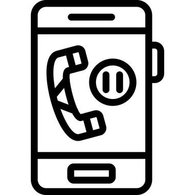 Akıllı telefon. Web simgesi basit illüstrasyon