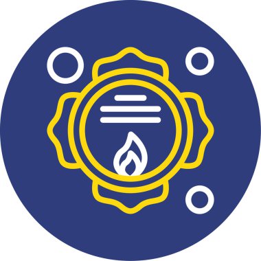 Gaz simgesinin vektör illüstrasyonu