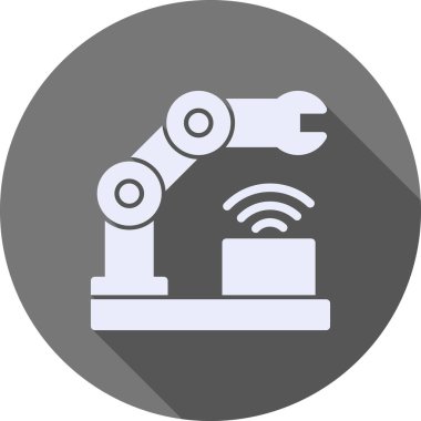 Fabrika Vektörü Şekil Simgesi Tasarımı