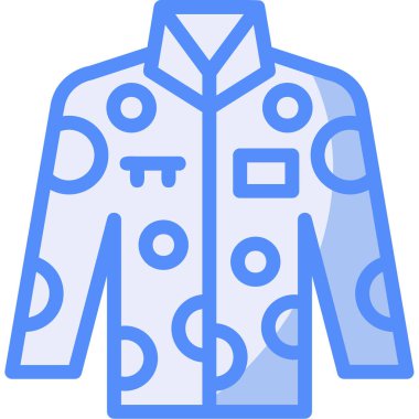 Ceket. Web simgesi basit illüstrasyon