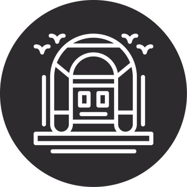 tren simgesi vektör illüstrasyonu