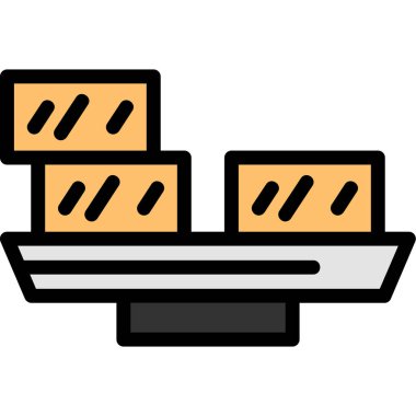 Gıda Web ikonu vektör illüstrasyonu