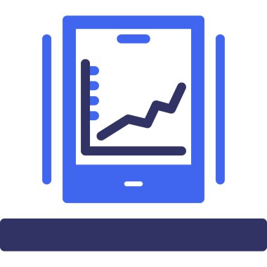 Doldurulmuş dış hat biçiminde analitik iş veri simgesi