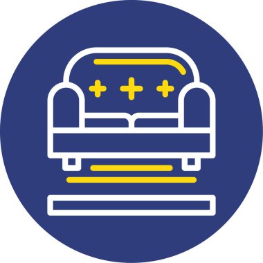 Otel web simgesi basit illüstrasyon