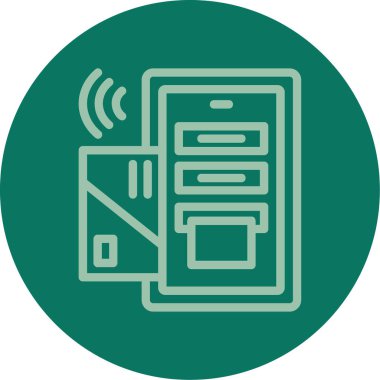 vektör lcd simgesi illüstrasyonu