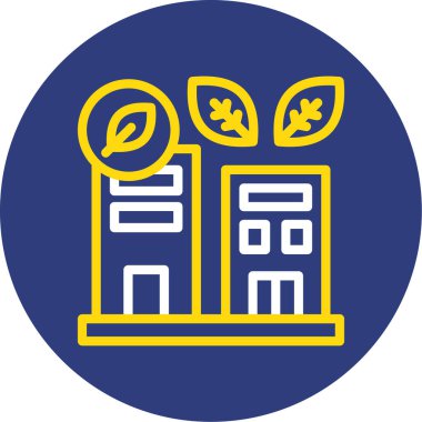 Bir ağaç simgesinin vektör illüstrasyonu