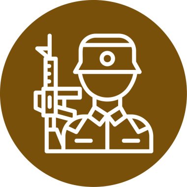 Bir polis simgesinin vektör illüstrasyonu