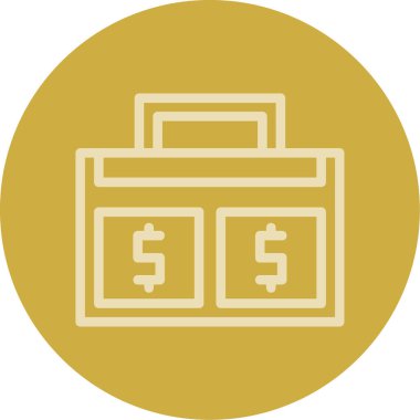 İş ve finans simgesinin vektör illüstrasyonu