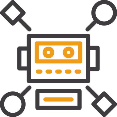 Yapay zeka robot simgesi