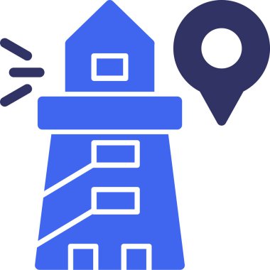 konumu simgesi harita, illüstrasyon vektör