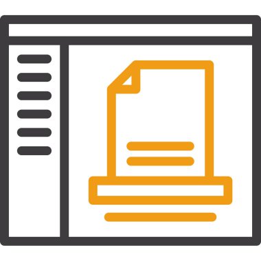 Ağ simgesi. Web için basit bilgi vektör simgeleri çizimi