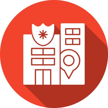 Harita simgesi, vektör illüstrasyonu