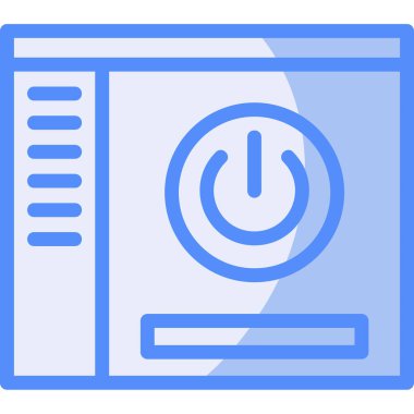 Pil. Web simgesi basit illüstrasyon