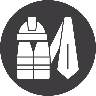 sırt çantası simgesi vektör illüstrasyonu