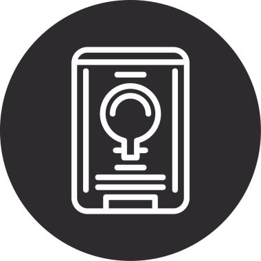 Vektör Mobil simge illüstrasyonu