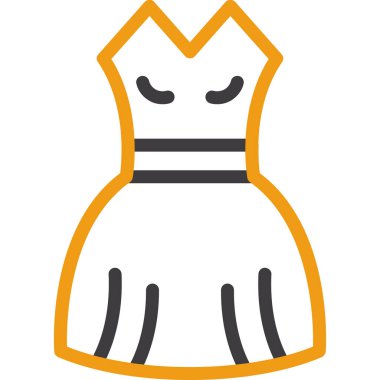 elbise simgesi vektör illüstrasyonu