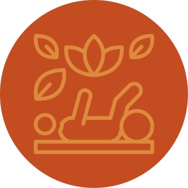 güzel bahçe vektör çizgisi simgesi